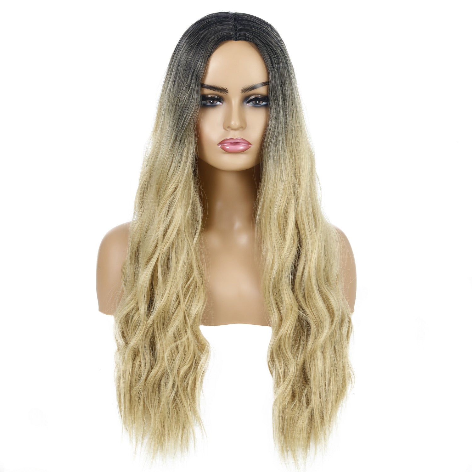 European And American Female Wigs, Wavy Curly Hair, Ladies Wig Head - 24 Timmar Deals