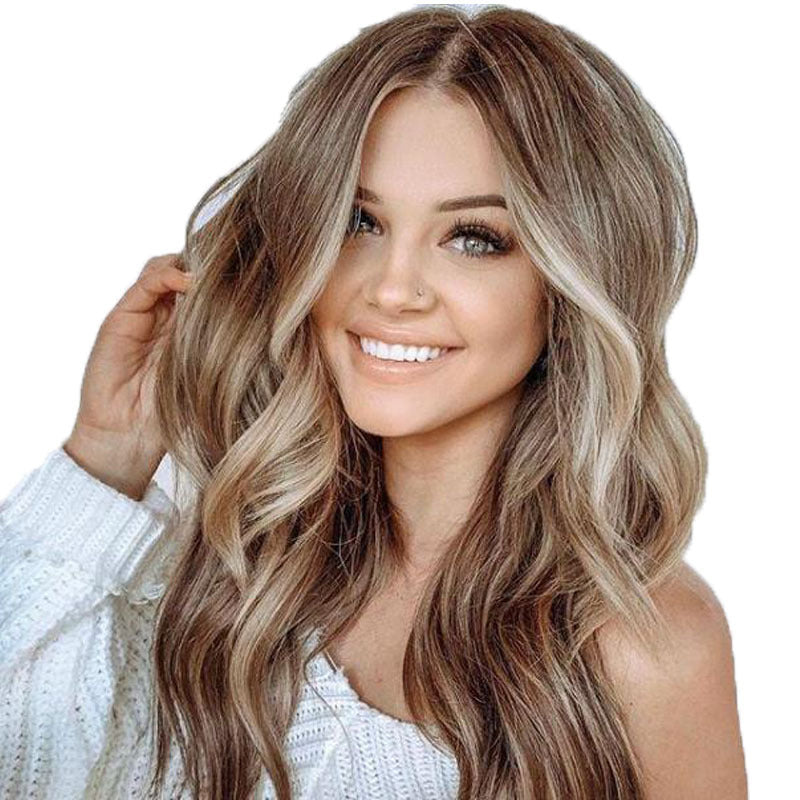 Female wig dyed with long curly hair - 24 Timmar Deals