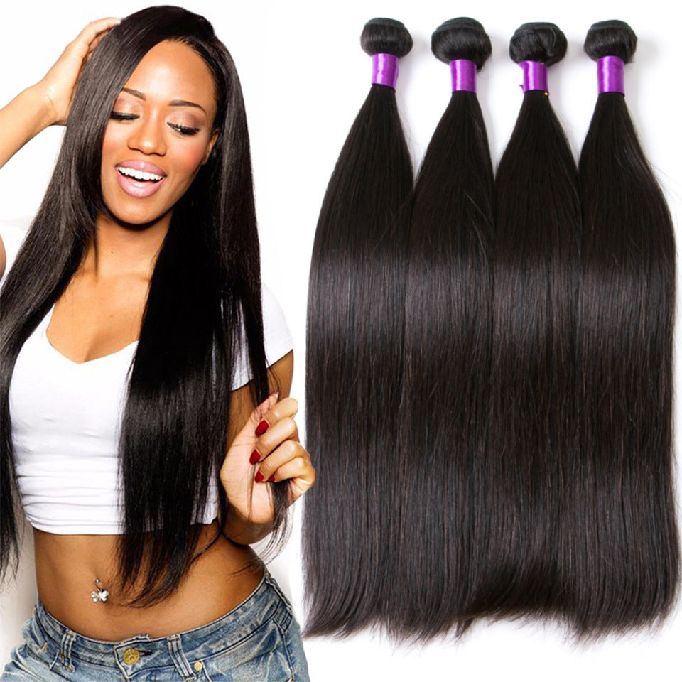 Brazilian human straight hair natural color - 24 Timmar Deals
