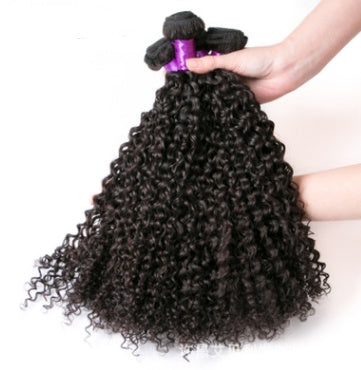 Brazilian Virgin Human Hair Kinky Curly Brazil Real Wig Hair Curtain - 24 Timmar Deals