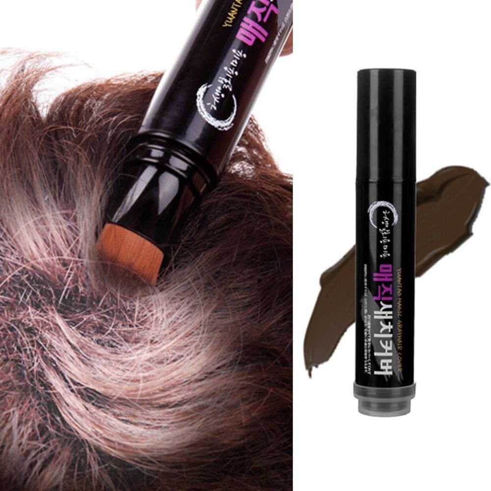 Temporary Hair Color Brush And Comb DIY Hair Color White Wax One-time Color Hair Grey Cream Hair Dye Pen - 24 Timmar Deals
