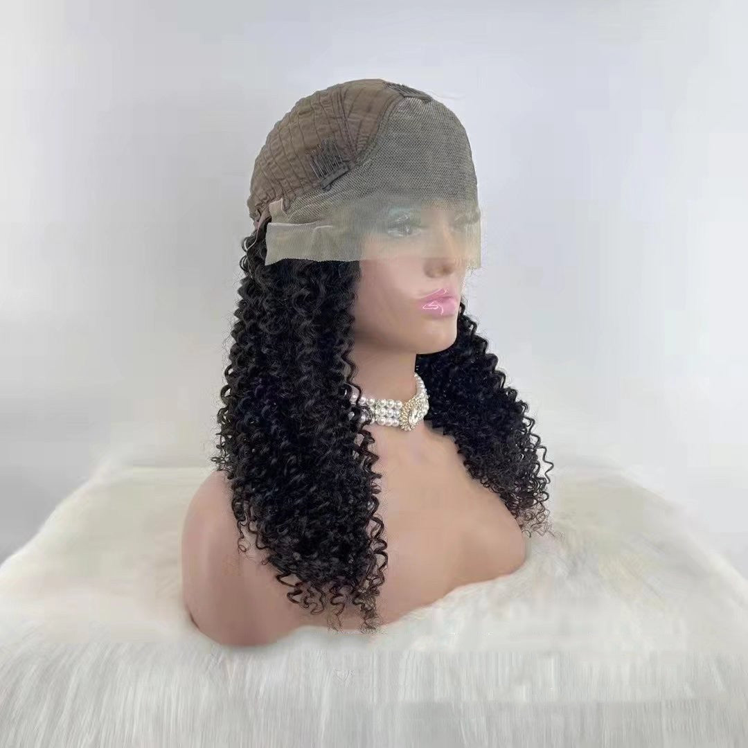 Jerry Curly 13x4 Lace Front Human Hair Wigs150 - 24 Timmar Deals
