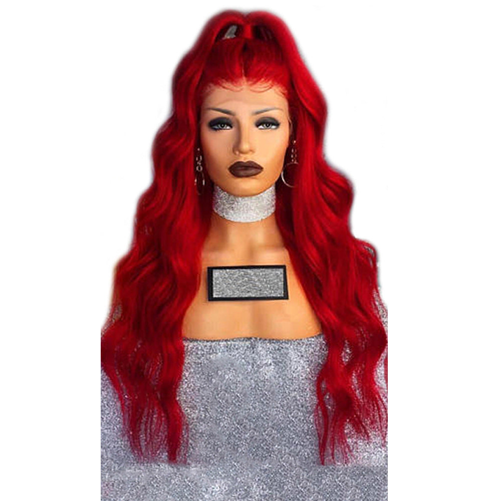 Red Wig Female Long Curly - 24 Timmar Deals