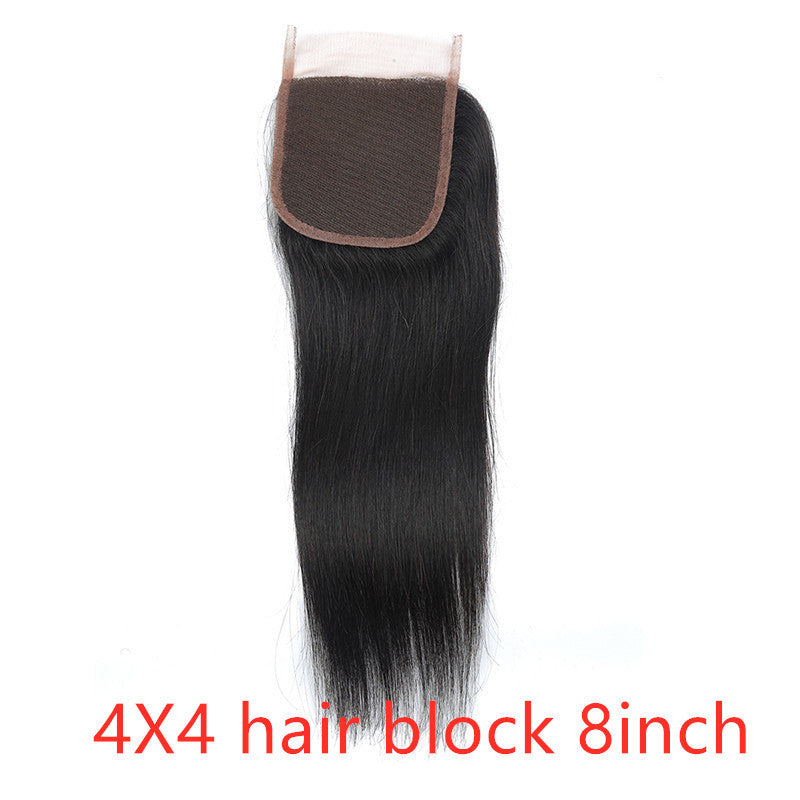 Real human hair straight wave human hair hair curtain natural color wig hair extension - 24 Timmar Deals