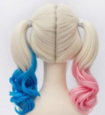 Suicide Squad Clown Female Halle Quinn styling cos gradient wig cosplay wig - 24 Timmar Deals