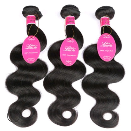 Natural color wig, real wig, hair extension, Brazilian body wave hair wig - 24 Timmar Deals