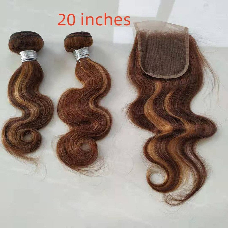 Real Hair Weave Piano Color Hair Block Body Wave Human Hair Bundle - 24 Timmar Deals