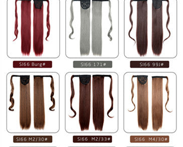Chemical Fiber Invisible Velcro Ponytail High Temperature Wire Winding Ponytail - 24 Timmar Deals