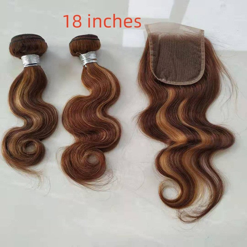 Real Hair Weave Piano Color Hair Block Body Wave Human Hair Bundle - 24 Timmar Deals