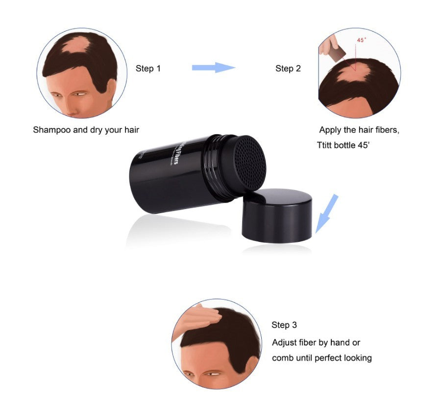 Hair Building Fibers Keratin Hair Building Styling Powder Hair Loss Concealer Blender - 24 Timmar Deals
