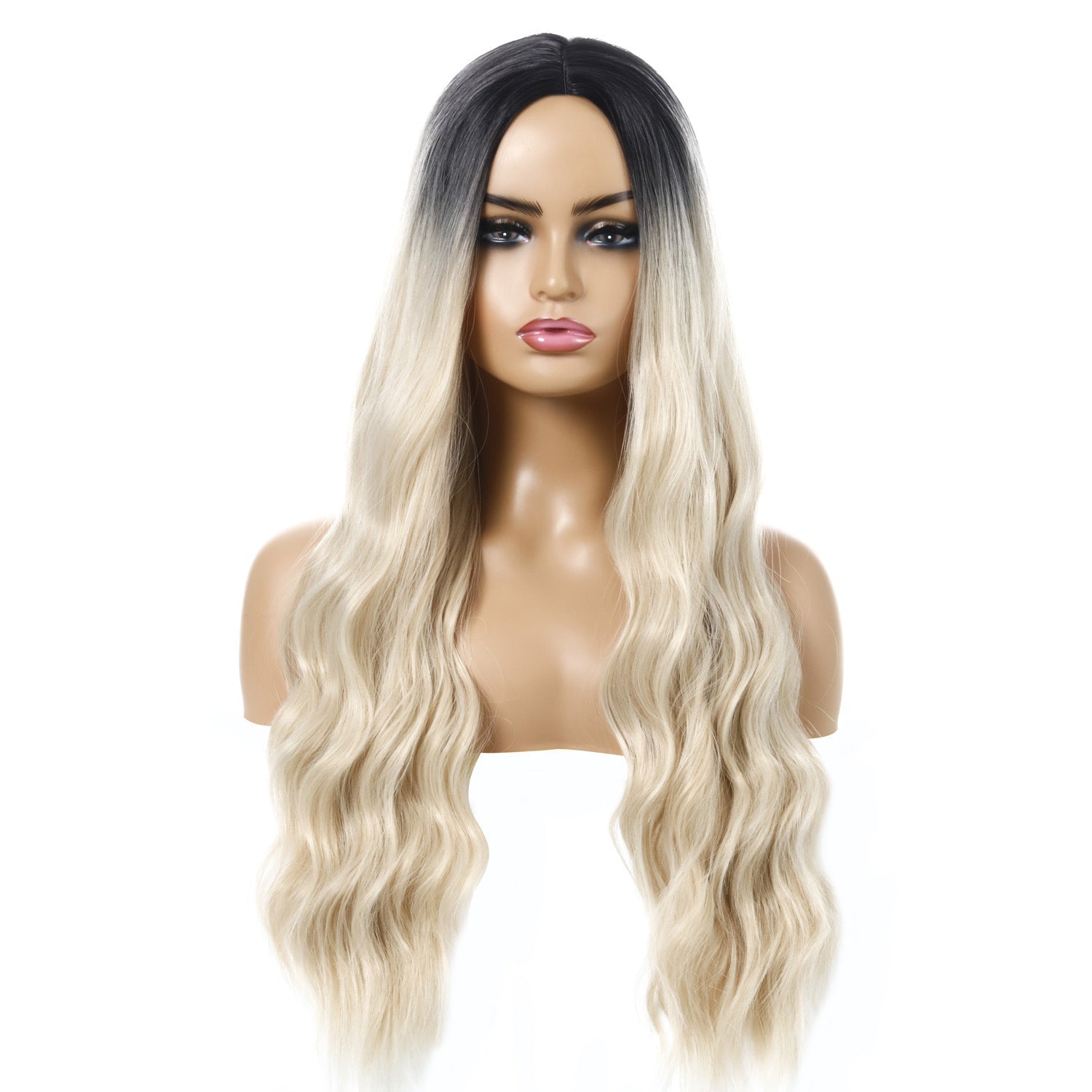 European And American Female Wigs, Wavy Curly Hair, Ladies Wig Head - 24 Timmar Deals