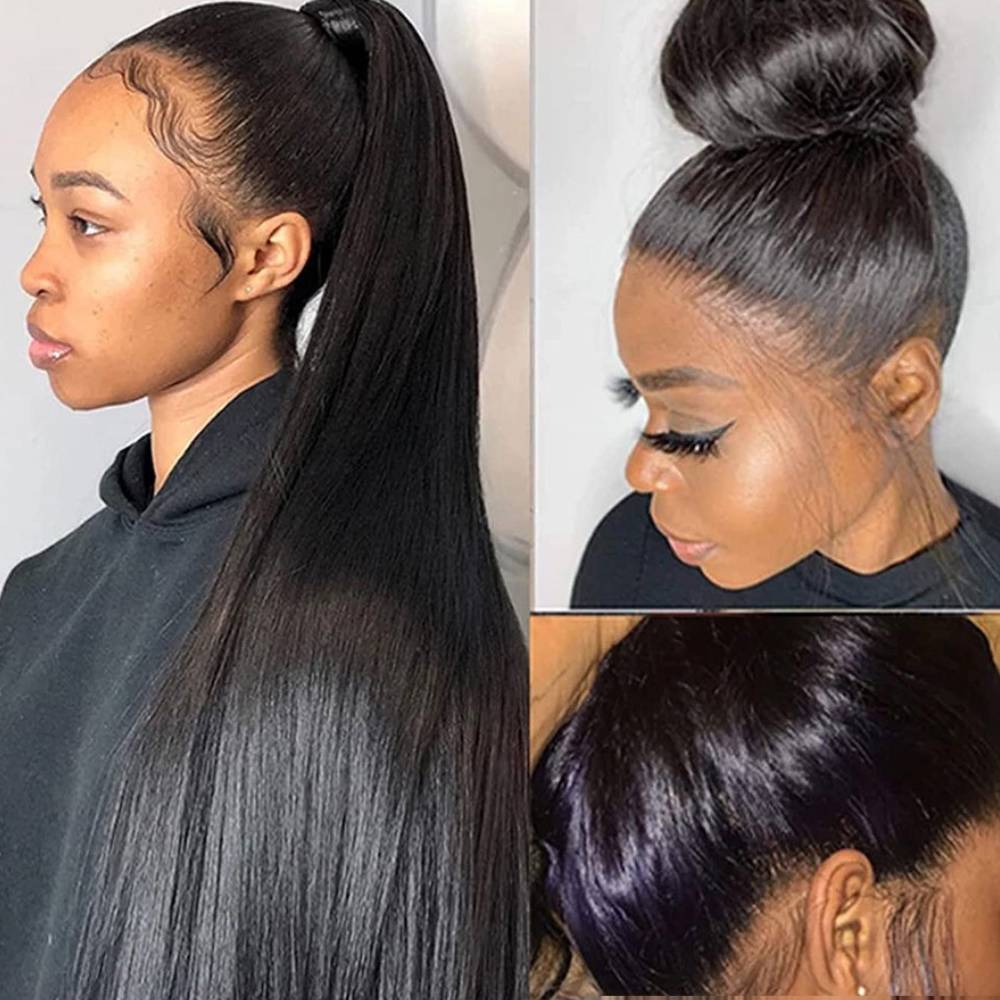 Straight 360 Lace Frontal Wig Human Hair - 24 Timmar Deals