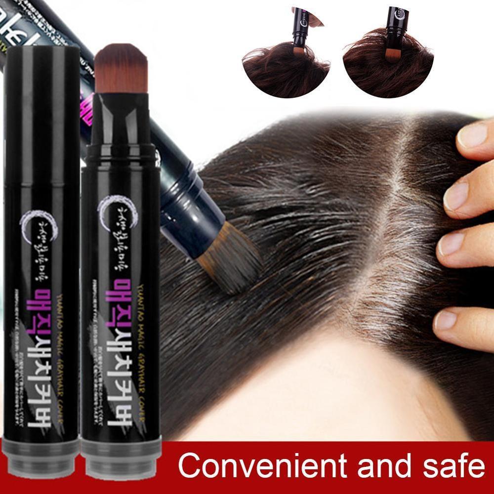 Temporary Hair Color Brush And Comb DIY Hair Color White Wax One-time Color Hair Grey Cream Hair Dye Pen - 24 Timmar Deals