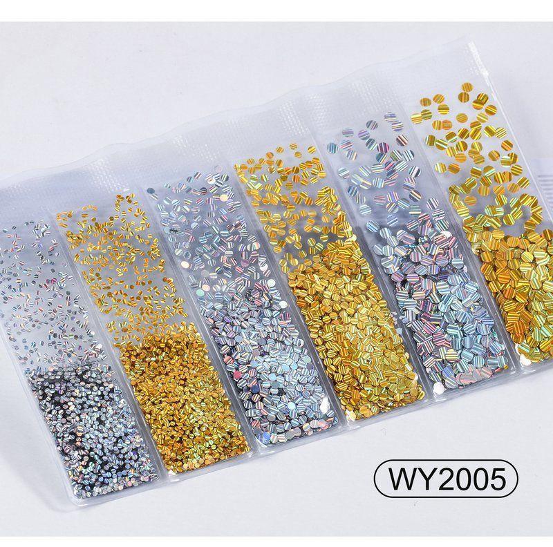 Nail Art Accessories Glitter Sequins Laser Diamond Love Heart Nail Patch - 24 Timmar Deals