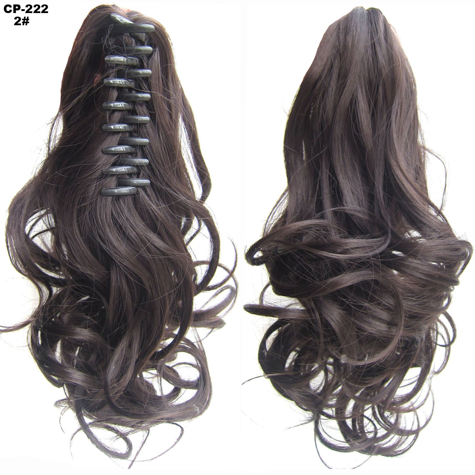 Long Wave Ponytail Wrap Around Ponytail Clip In Hair Headwear Gray Hairpiece Natural Extensions - 24 Timmar Deals