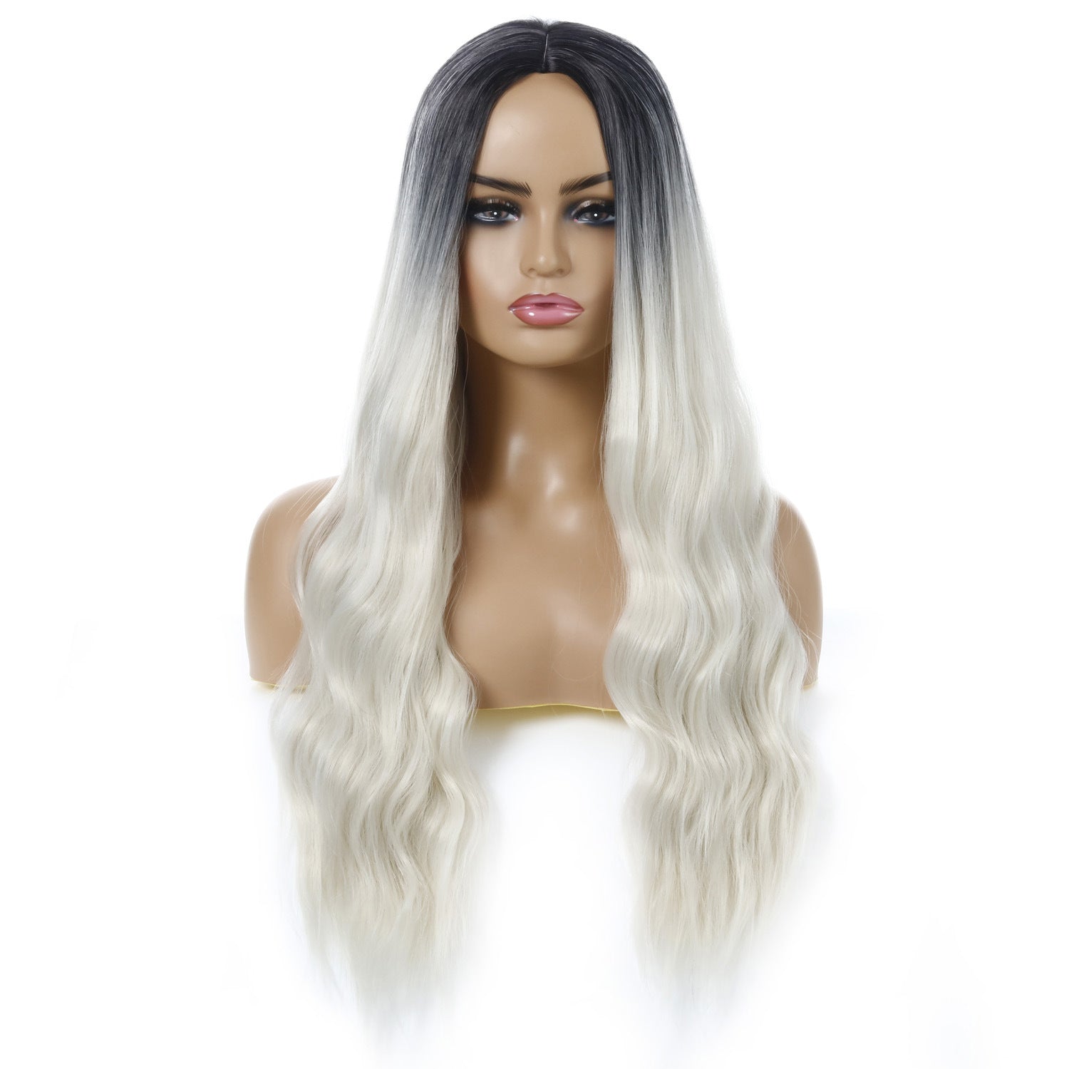 European And American Female Wigs, Wavy Curly Hair, Ladies Wig Head - 24 Timmar Deals