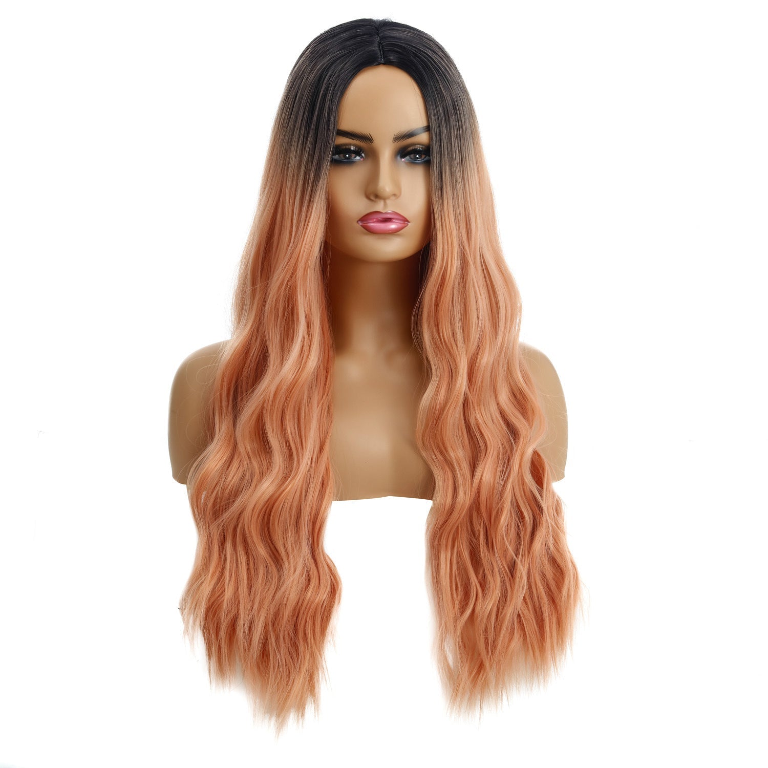 European And American Female Wigs, Wavy Curly Hair, Ladies Wig Head - 24 Timmar Deals