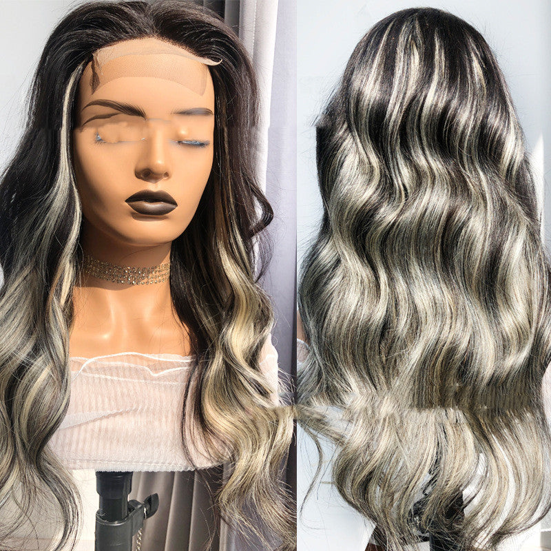 Reality Wig Headgear Lace Headgear Straight  Body Wave Human Hair Wigs - 24 Timmar Deals