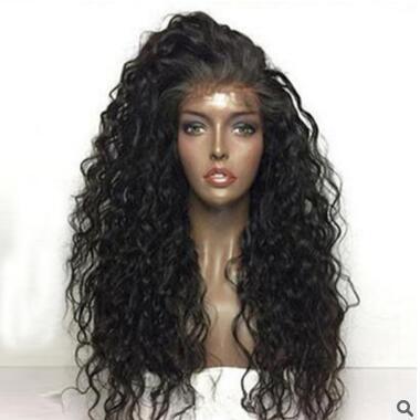 European and American fashion wig ladies front lace chemical fiber wig set - 24 Timmar Deals