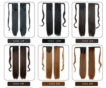 Chemical Fiber Invisible Velcro Ponytail High Temperature Wire Winding Ponytail - 24 Timmar Deals