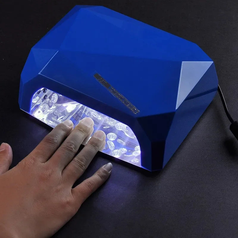 Nagellampa Nageltork Diamantformad med sensor 36W LED CCFL - 24 Timmar Deals