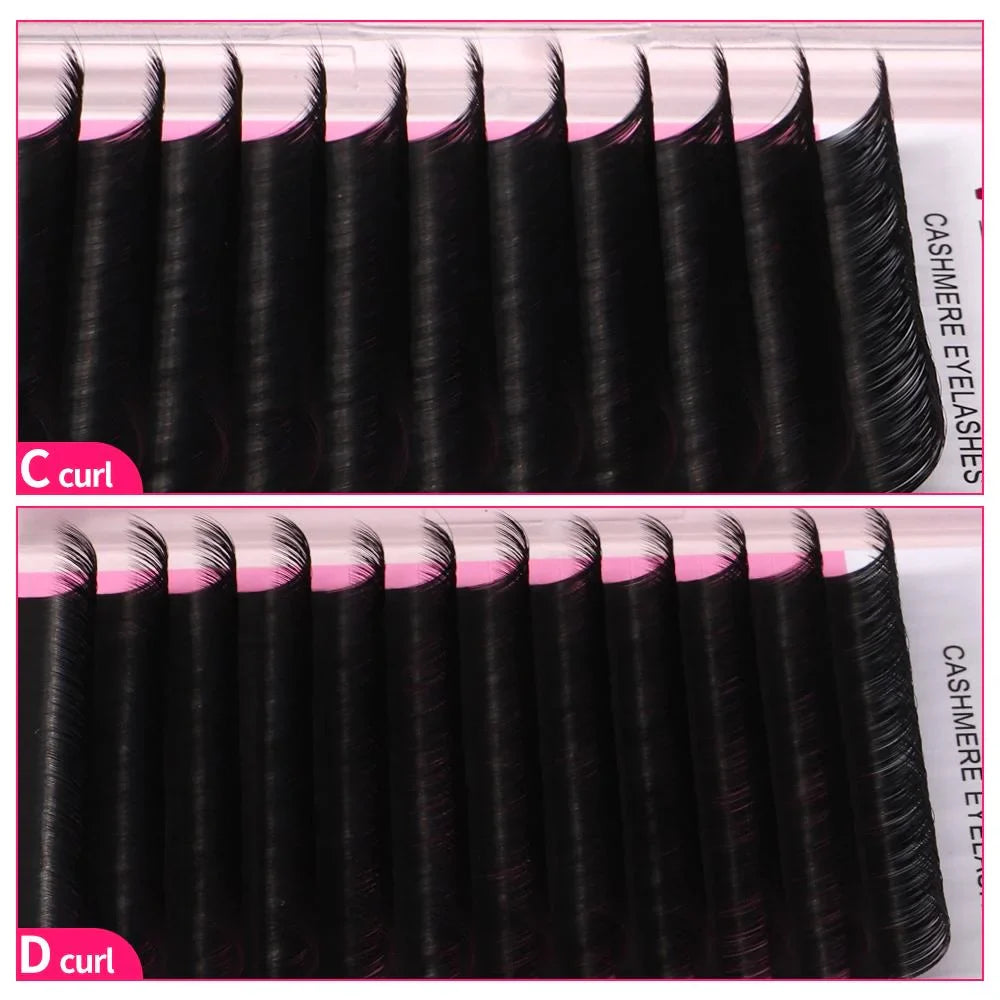 Eyelash Extensions Faux Mink Individual Volume Lashes Soft Natural Lash Extensions for Makeup - 24 Timmar Deals