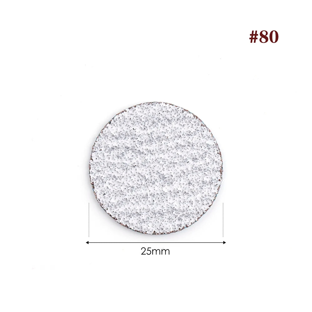100st/kartong 25mm utbytbart slippapper skiva pedikyr sandpapper - 24 Timmar Deals