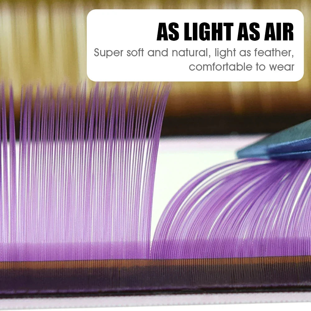 8 Colors Rainbow Classic Volume Eyelashes Extension Fluffy Russian Volume False Lashes Colored Handmade Eyelash - 24 Timmar Deals