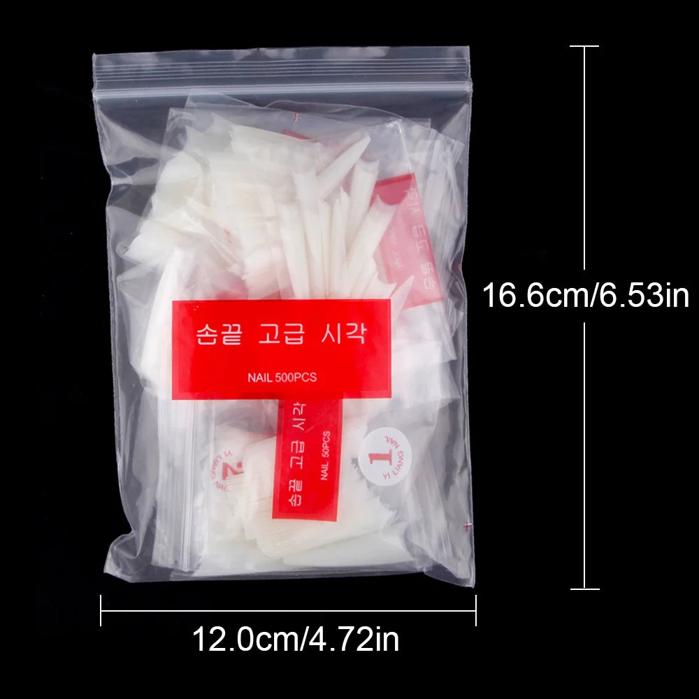 500pcs/Bag Nail Tips Stiletto - 24 Timmar Deals