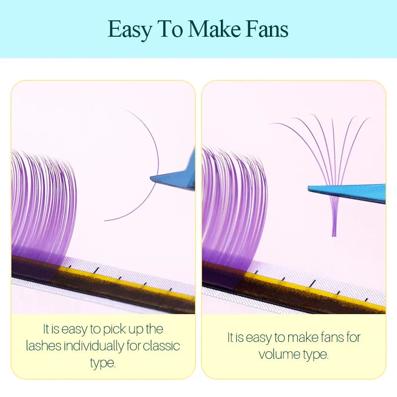 H&L New C/D/CC Curl 0.07 mm Mix Length False Lashes Eyelash Individual Colored Lashes Faux Eyelash Extensions - 24 Timmar Deals