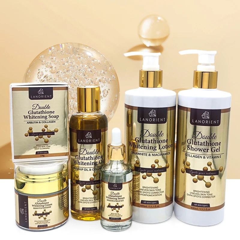 LANORIENT Double-Glutathio Whitening Body Lotion 6pc Set - 24 Timmar Deals