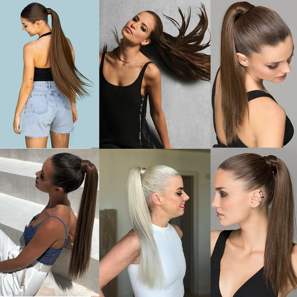 Syntetisk Ponytail hårförlängnings hästsvans - 24 Timmar Deals