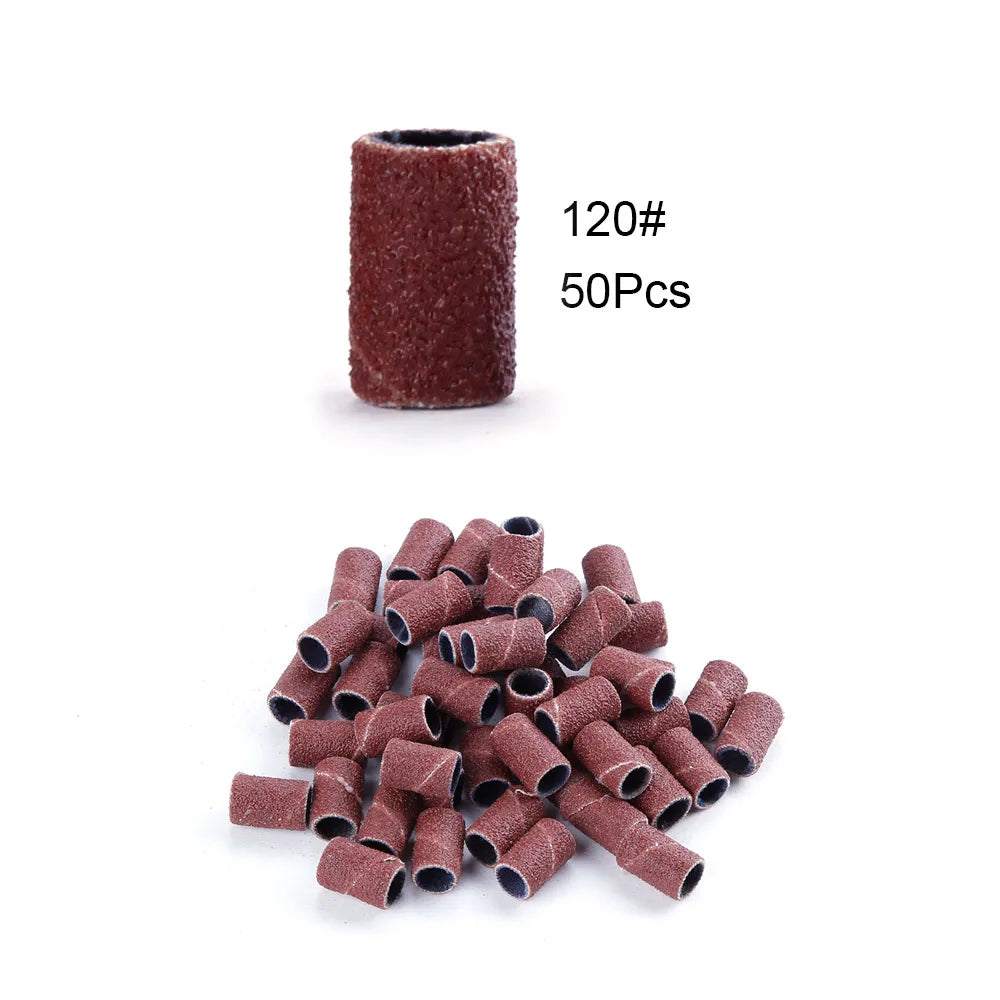 50/100st 80/120/180/240 Grit Nail Sanding Bands - 24 Timmar Deals