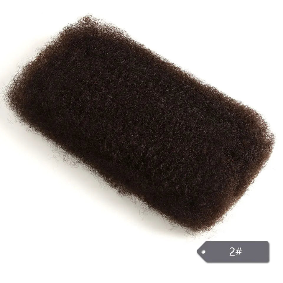 Remy Bulk Hår Peruansk Afro Kinky Curly Wave Människohår Bulk För 1 St #99J, #27 - 24 Timmar Deals