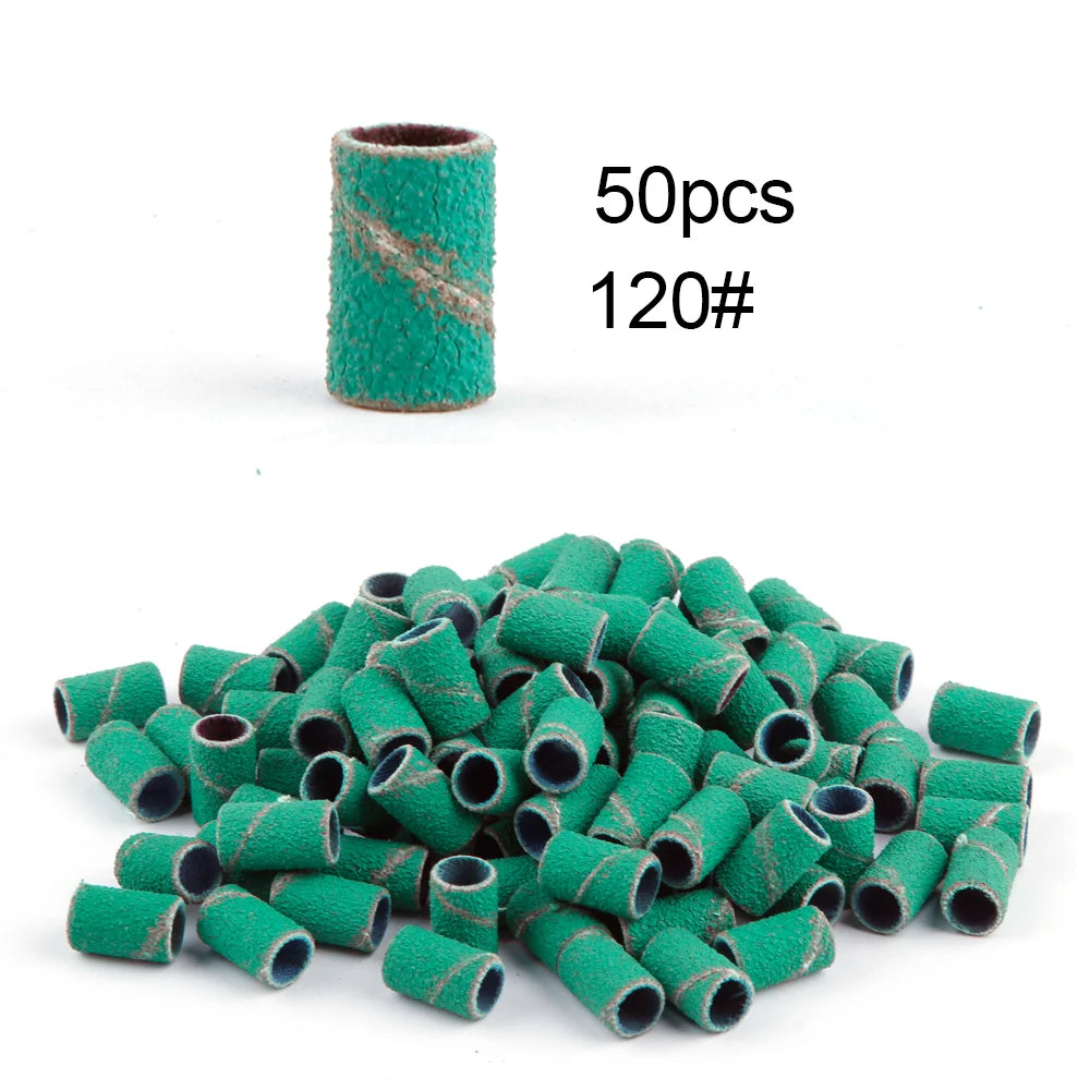 50/100st 80/120/180/240 Grit Nail Sanding Bands - 24 Timmar Deals