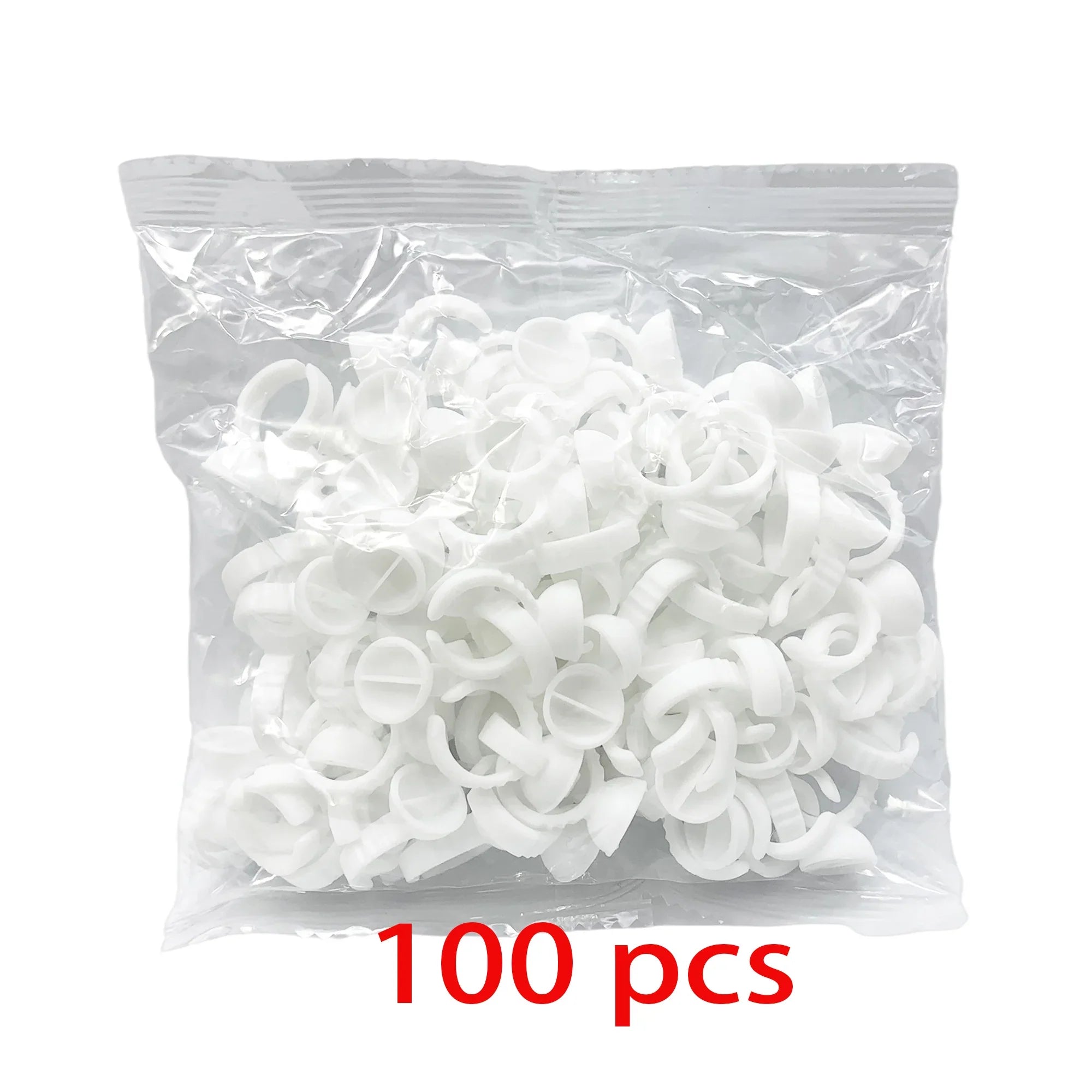 50/100 st Engångs ögonfranslim Cup Ringar Hållare Behållare Tatuering Pigment Ögonfransförlängningsverktyg Lash Supplies - 24 Timmar Deals