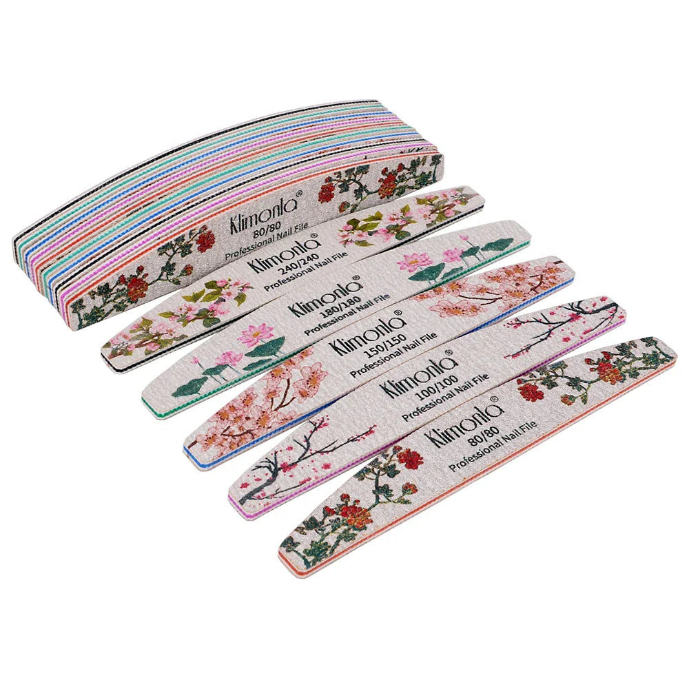 3/5/10 st nagelfil Blomma tryckt Nagelbuffert 80/100/150/180/240 - 24 Timmar Deals