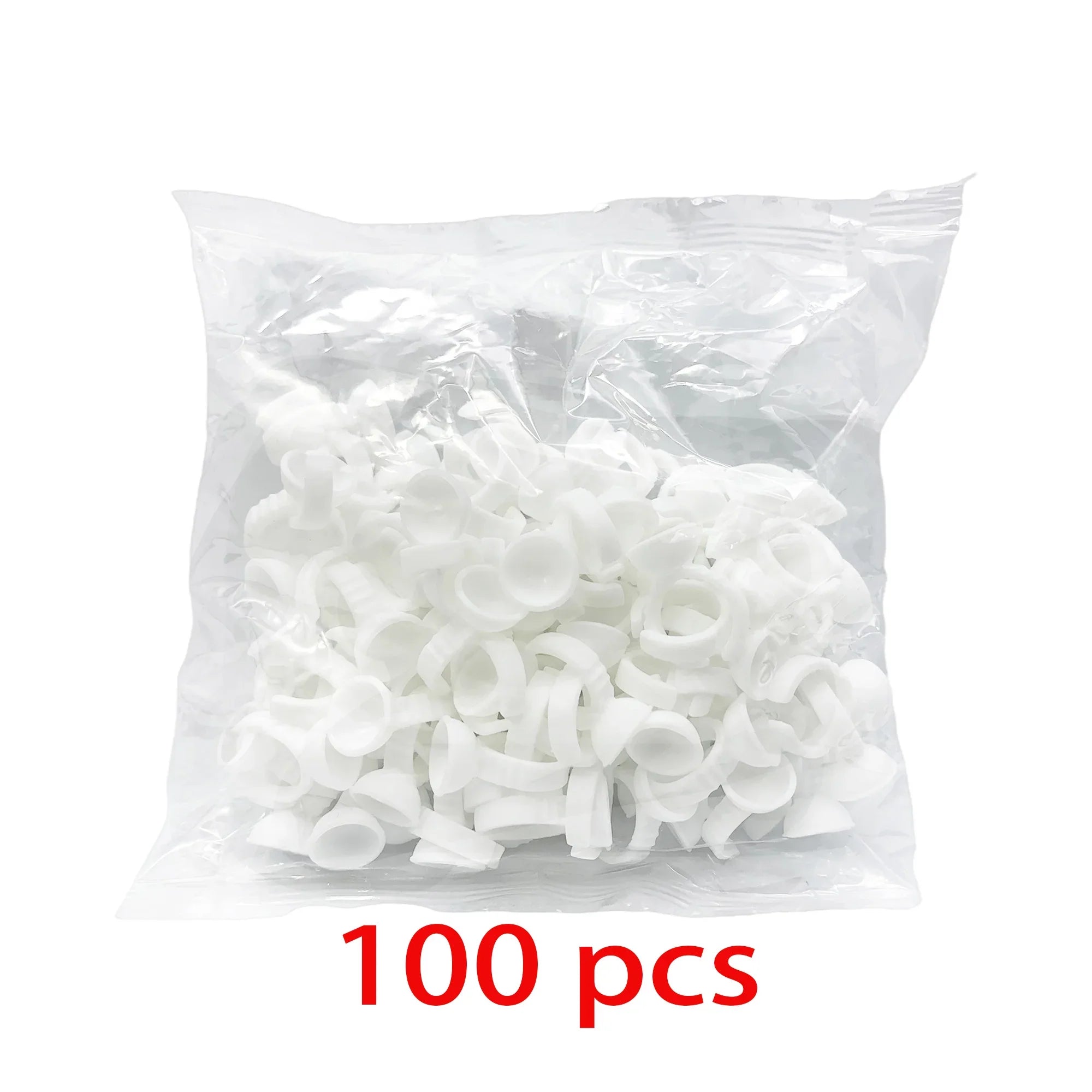 50/100 st Engångs ögonfranslim Cup Ringar Hållare Behållare Tatuering Pigment Ögonfransförlängningsverktyg Lash Supplies - 24 Timmar Deals