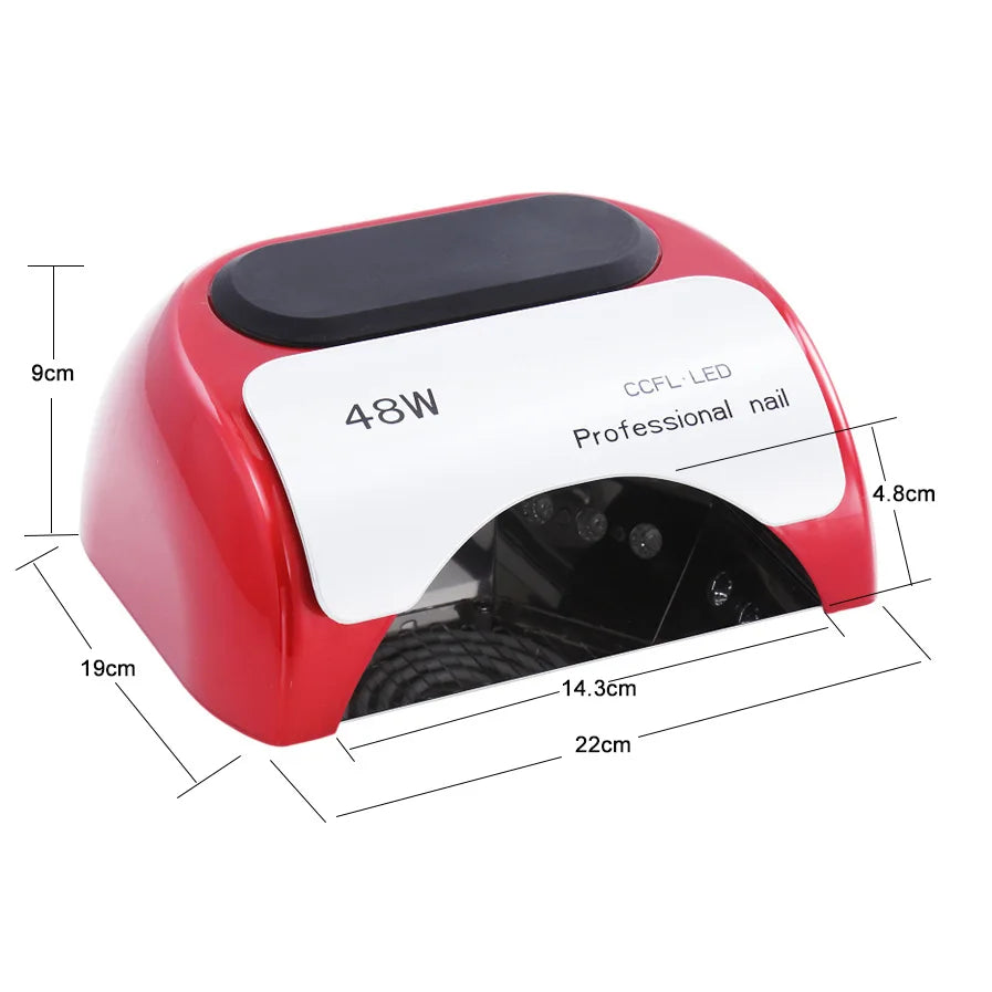 48W UV-lampa för UV-gel Fast Dry CCFL LED med automatisk sensor - 24 Timmar Deals