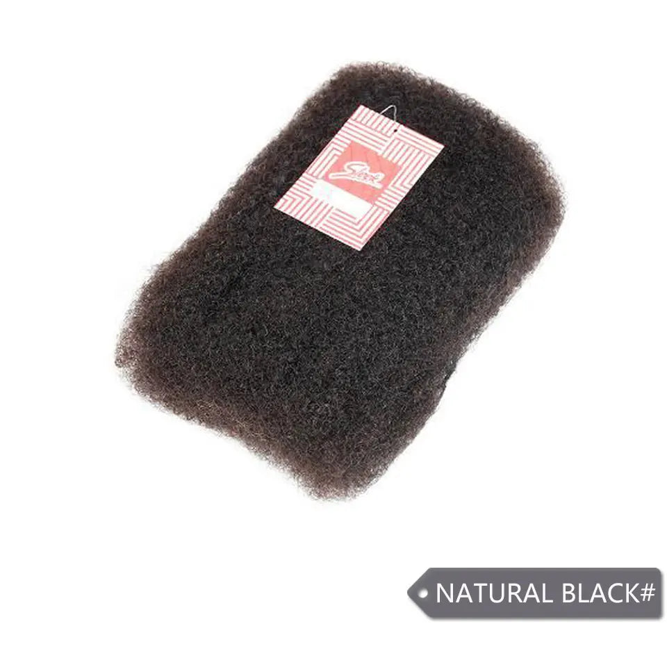 Remy Bulk Hår Peruansk Afro Kinky Curly Wave Människohår Bulk För 1 St #99J, #27 - 24 Timmar Deals