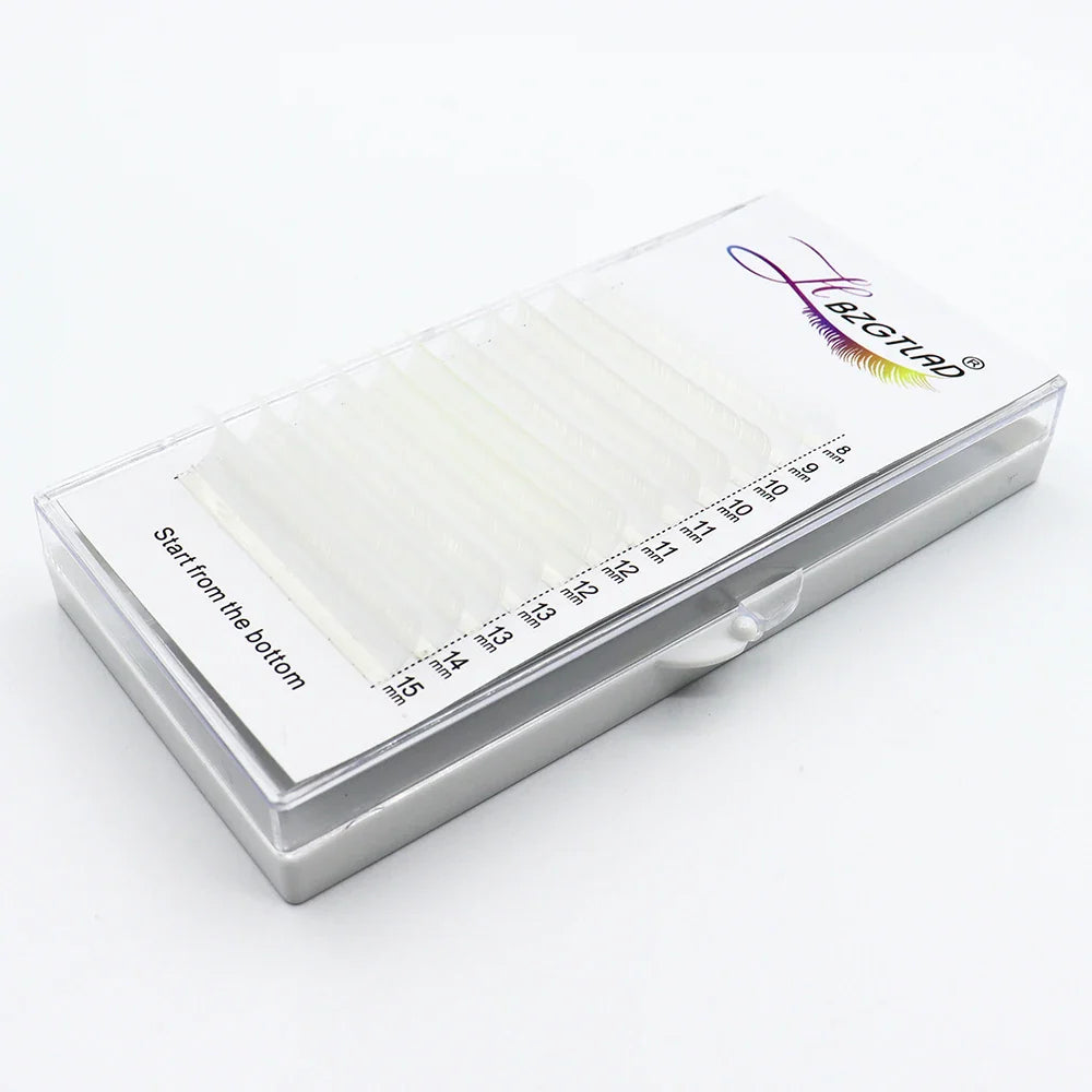 Color Lash Purple Blue Brown Green Red White Pink Yellow Eyelash Extensions Individual False Colored Mink Lashes Makeup - 24 Timmar Deals