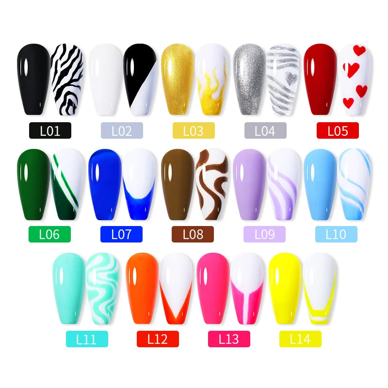 5ml Liner Gel Polish Painting Stripe pensel - 24 Timmar Deals