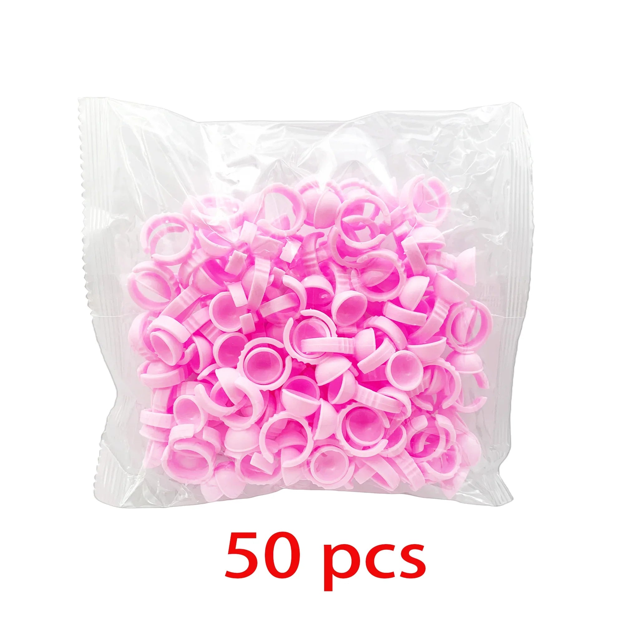 50/100 st Engångs ögonfranslim Cup Ringar Hållare Behållare Tatuering Pigment Ögonfransförlängningsverktyg Lash Supplies - 24 Timmar Deals