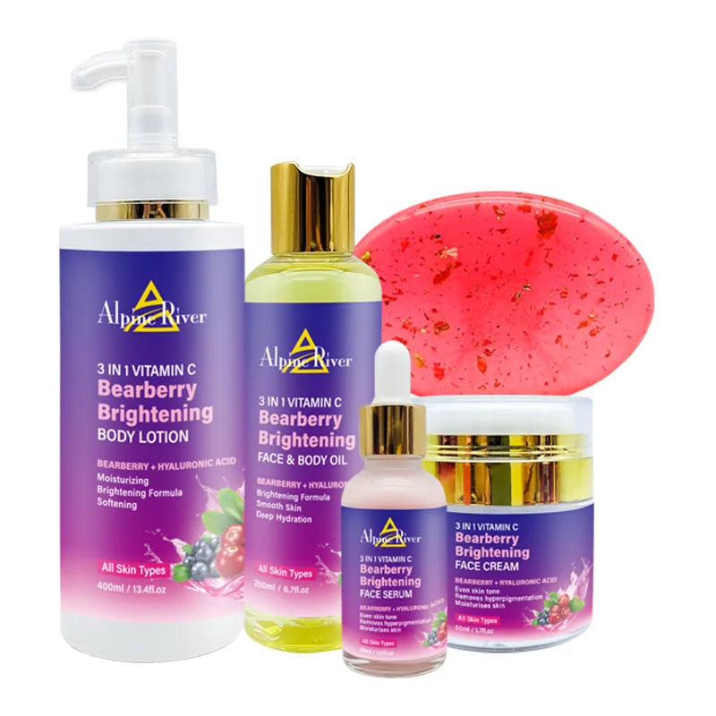 Bearberry Skin Care 5pc Set - 24 Timmar Deals