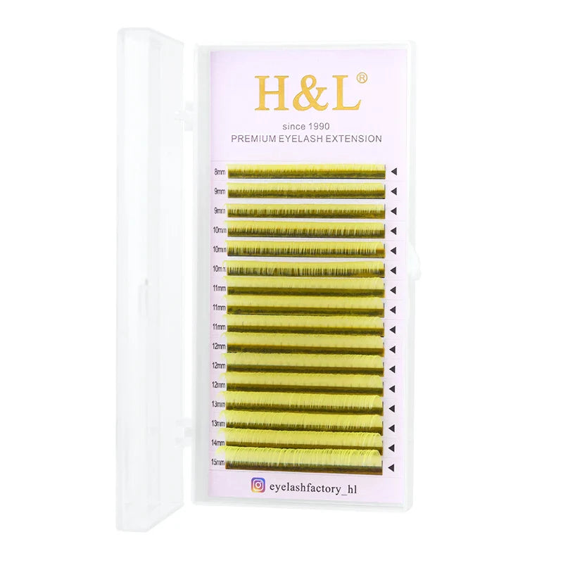 H&L New C/D/CC Curl 0.07 mm Mix Length False Lashes Eyelash Individual Colored Lashes Faux Eyelash Extensions - 24 Timmar Deals