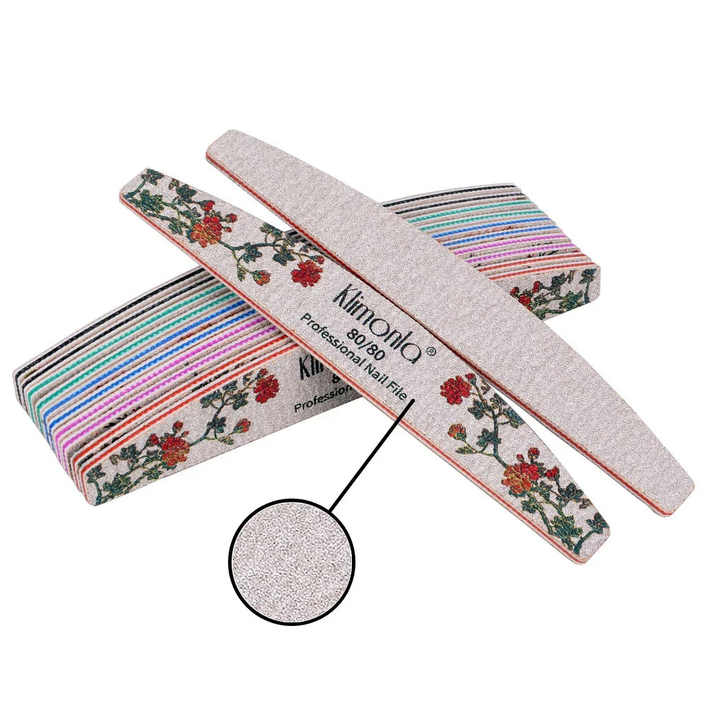 3/5/10 st nagelfil Blomma tryckt Nagelbuffert 80/100/150/180/240 - 24 Timmar Deals