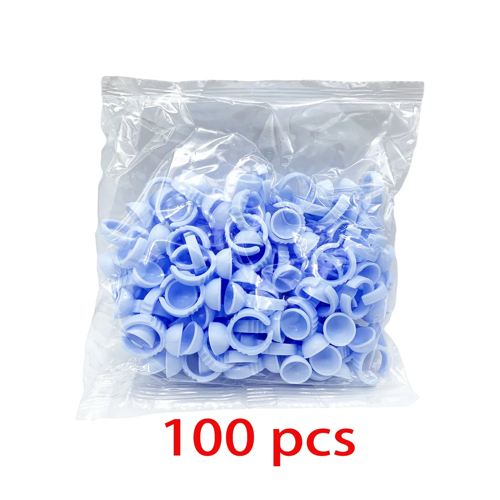 50/100 st Engångs ögonfranslim Cup Ringar Hållare Behållare Tatuering Pigment Ögonfransförlängningsverktyg Lash Supplies - 24 Timmar Deals