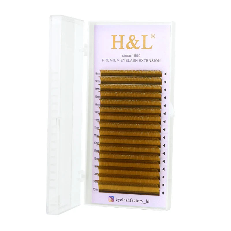H&L New C/D/CC Curl 0.07 mm Mix Length False Lashes Eyelash Individual Colored Lashes Faux Eyelash Extensions - 24 Timmar Deals