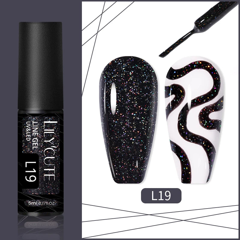 5ml Liner Gel Polish Painting Stripe pensel - 24 Timmar Deals