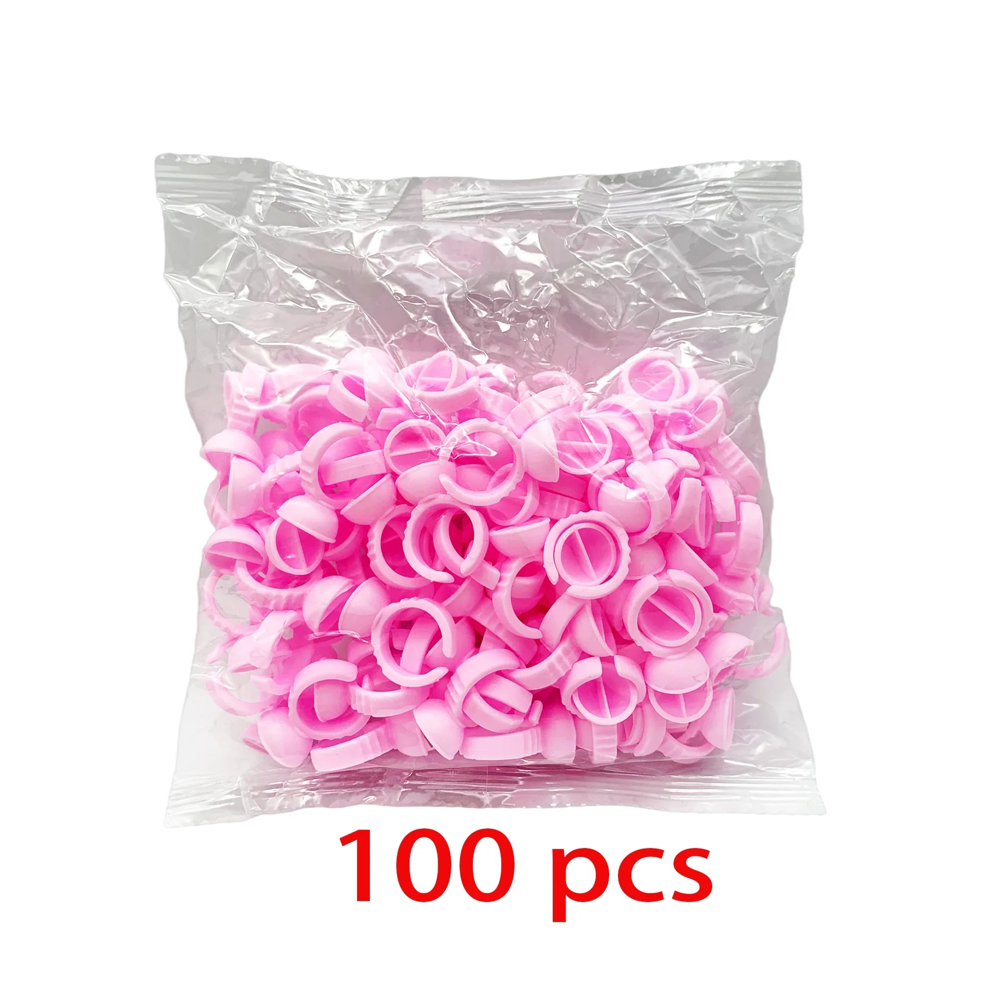 50/100 st Engångs ögonfranslim Cup Ringar Hållare Behållare Tatuering Pigment Ögonfransförlängningsverktyg Lash Supplies - 24 Timmar Deals